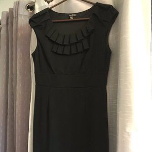 Cotton black cocktail dress